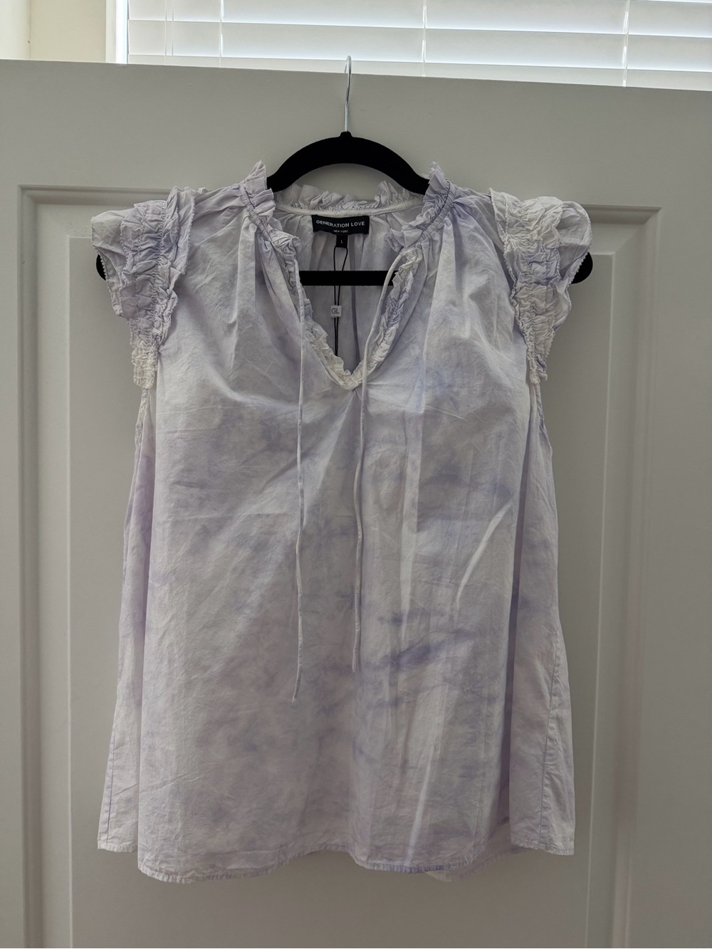 Generation Love Light Lavender Ruffle Tie-Front Camisole